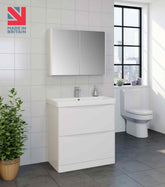 Kartell UK Arc White Gloss Bathroom Suite with Vanity Unit - Refine Duo Bath